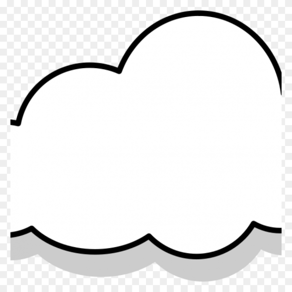 Облачко черно белое