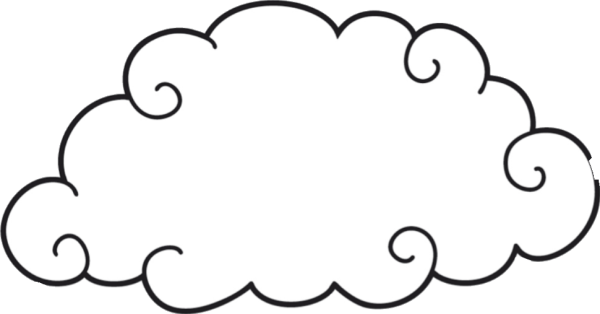 Контур облака для вырезания