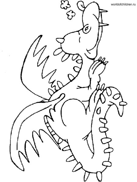 Раскраски аниме драконы