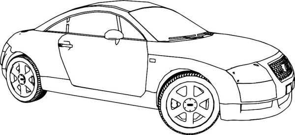 Раскраски машины Ауди ТТ