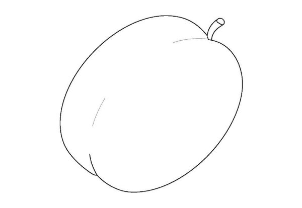 Трафарет сливы