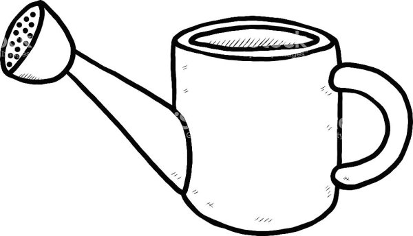 Лейка раскраска