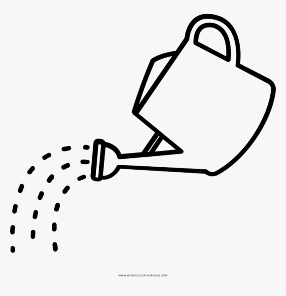 Лейка раскраска для детей