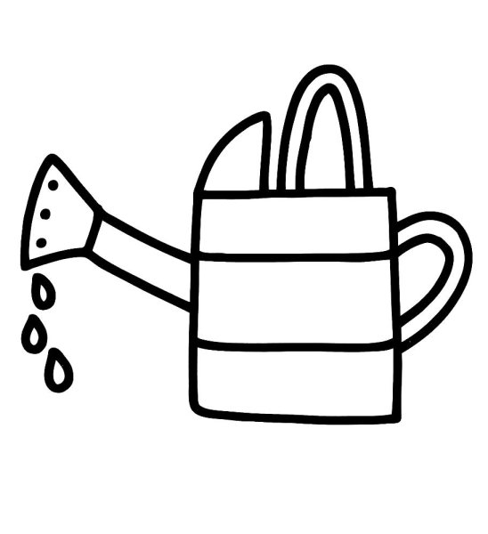 Лейка раскраска для детей