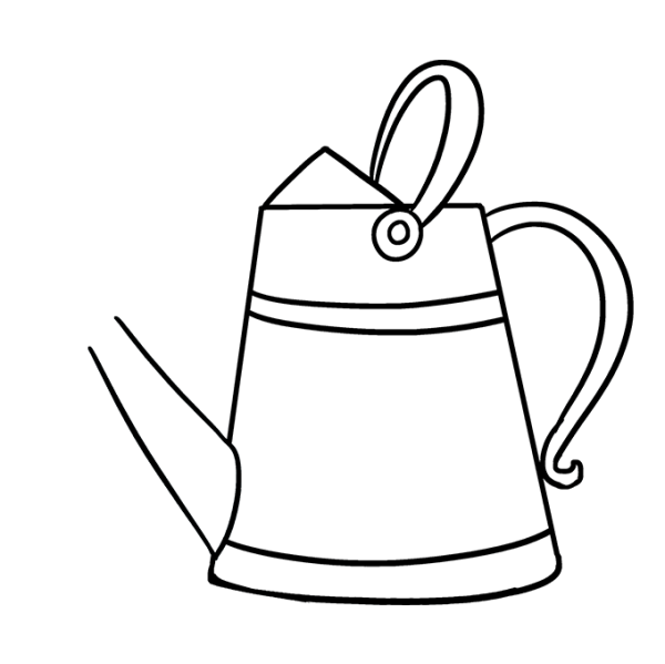 Трафарет лейки для вырезания