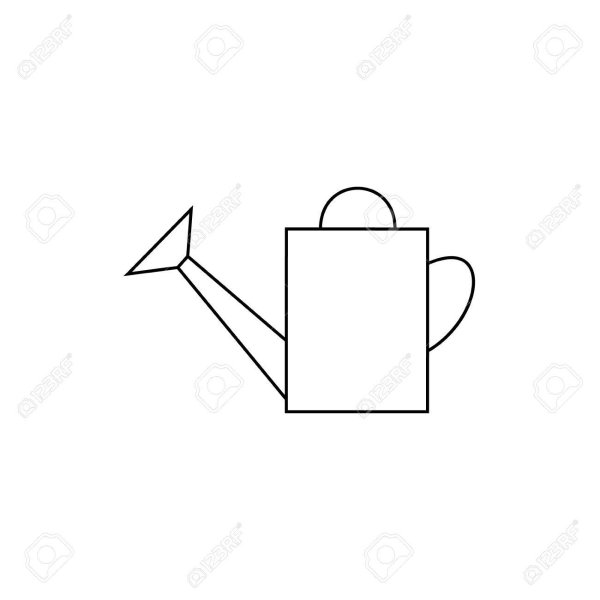 Раскраски лопаты и лейки для детей