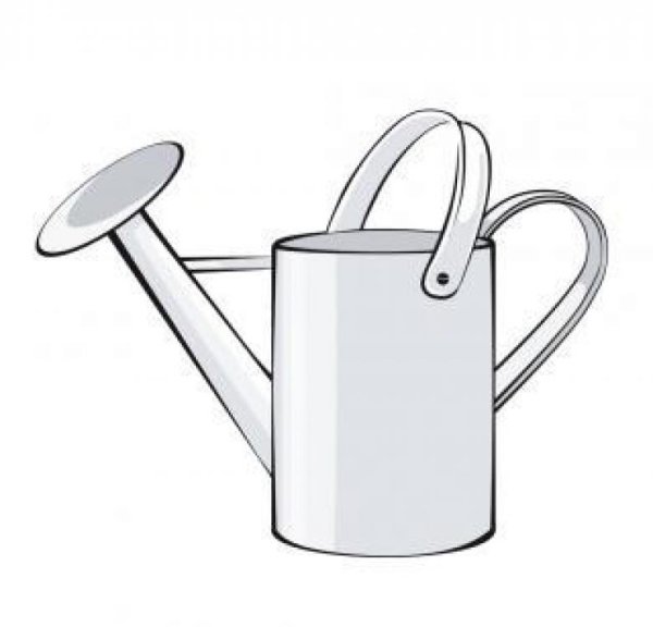 Лейка для цветов раскраска