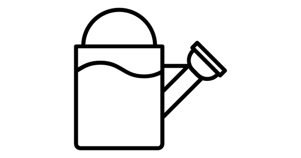 Раскраски лопаты и лейки для детей