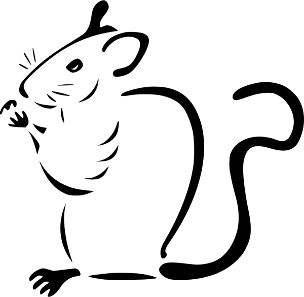 Мышь силуэт