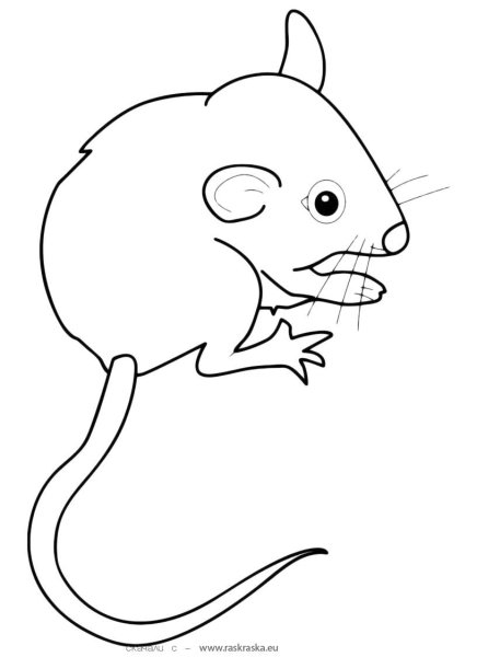 Трафарет мышки для вырезания