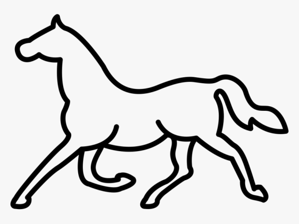 Красивые трафареты лошадей