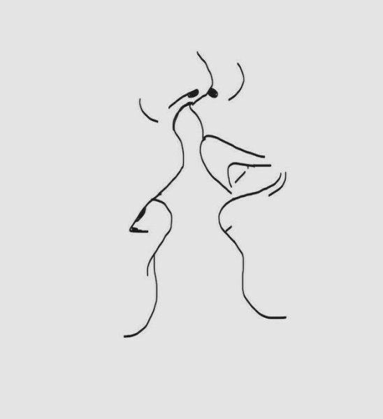 Силуэт одной линией