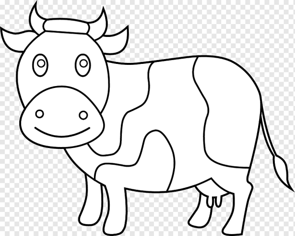 Корова для раскрашивания детям