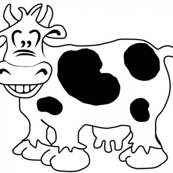Трафарет коровы для вырезания