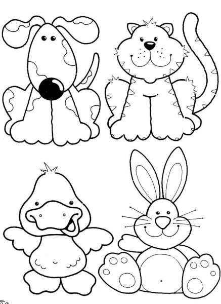 Раскраска "мишки"