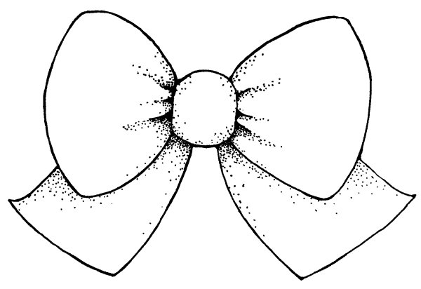 Бантик раскраска