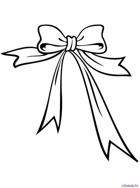 Бант трафарет для вырезания