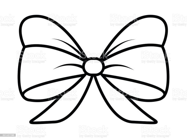 Подарочный бант раскраска