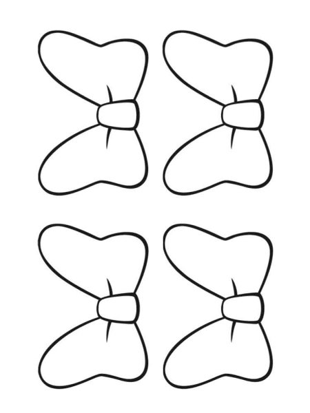 Бант трафарет для вырезания