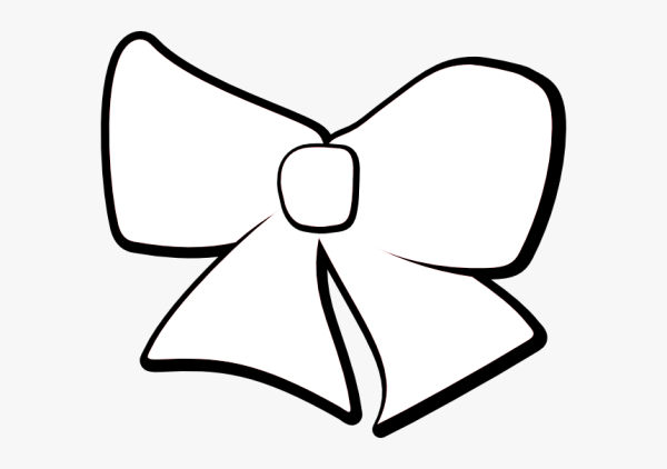 Трафарет бантика для вырезания