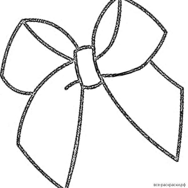 Бантик раскраска