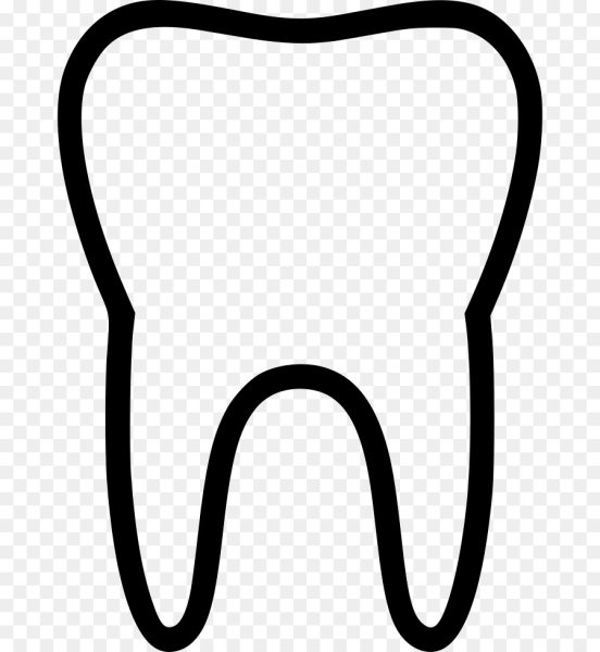 Зубик трафарет