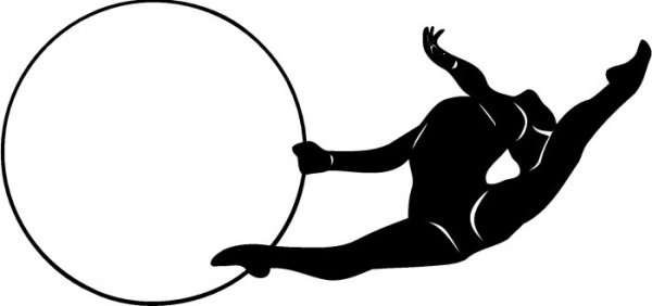 Силуэт гимнастки