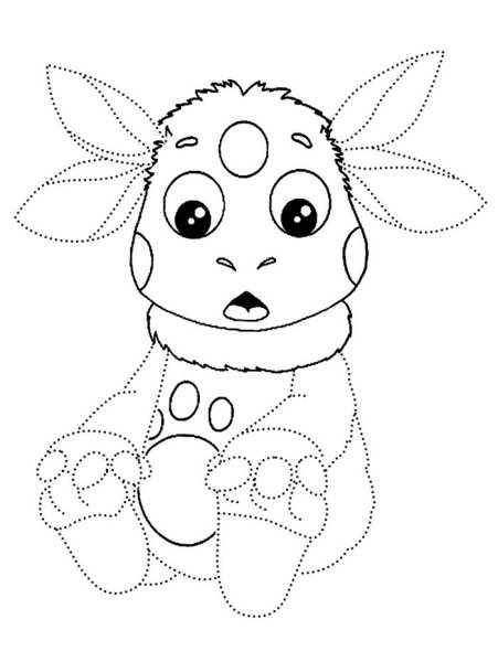 Детские раскраски Лунтик