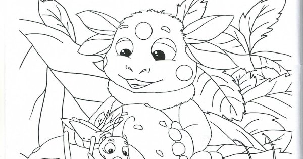 Раскраски для малышей Лунтик