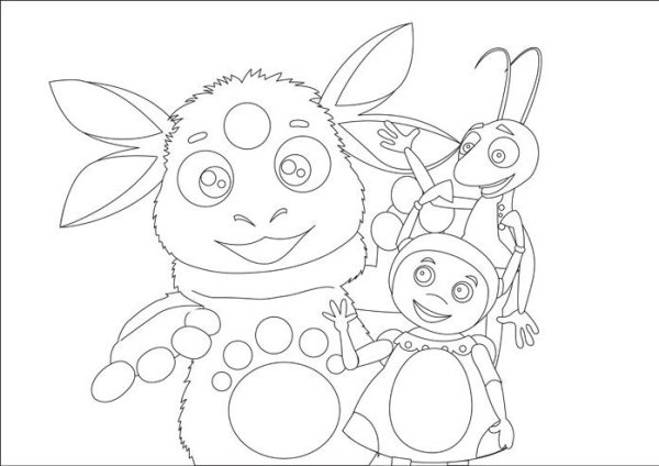 Рисунки Лунтика и его друзей