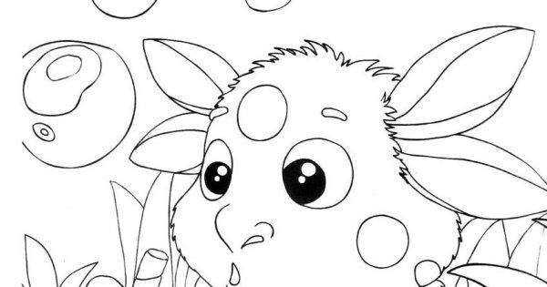 Раскраска Лунтик аниме