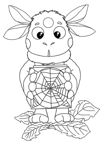 Раскраска Лунтик раскраска