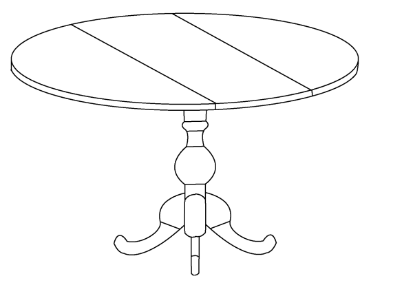 Обеденный стол раскраска