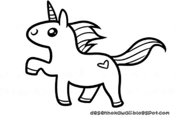 Единорог черно белый