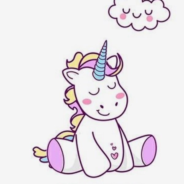 Единорог сидит