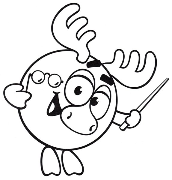 Крош из смешариков раскраска