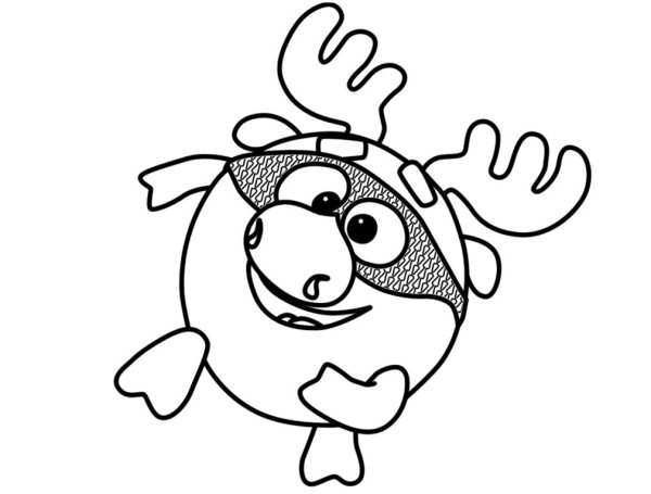 Смешарики Лосяш раскраска для детей