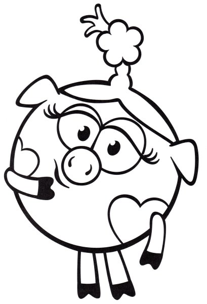 Лосяш раскраска для детей