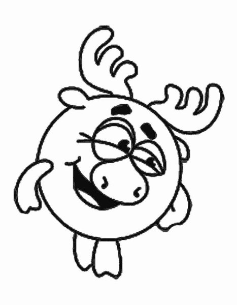 Раскраски для малышей Смешарики