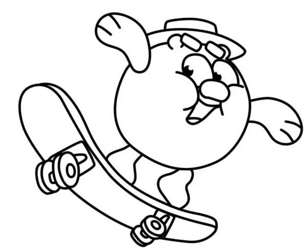 Нюша и Бараш раскраска