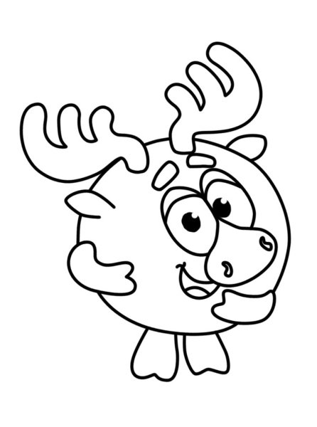 Смешарики раскраска для детей