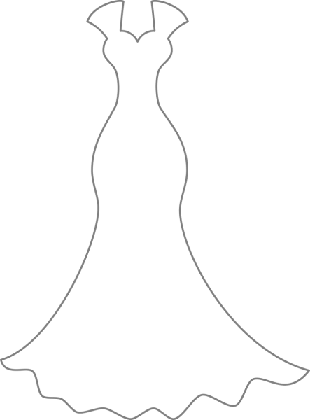 Платье трафареты для детей