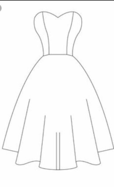 Раскраска платье