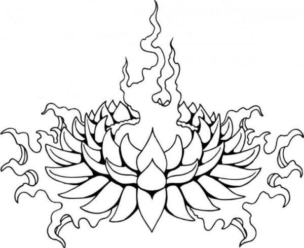 Огонь эскиз