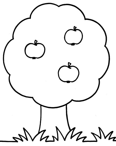 Красивое дерево раскраска