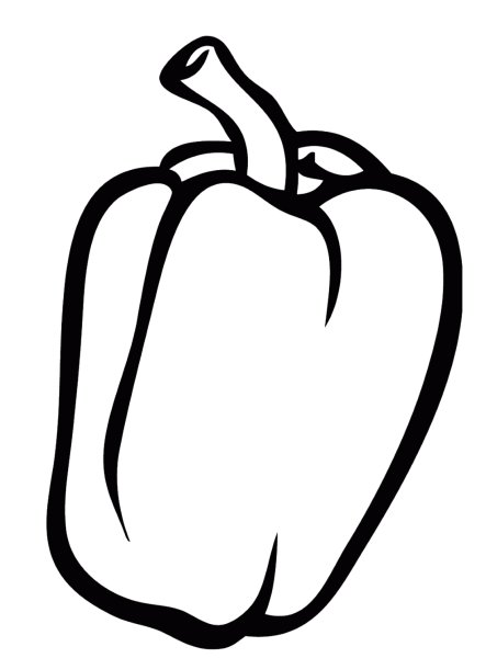Перец раскраска для детей