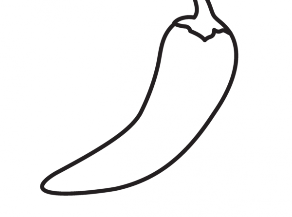 Перец Чили контур