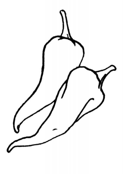 Перец раскраска