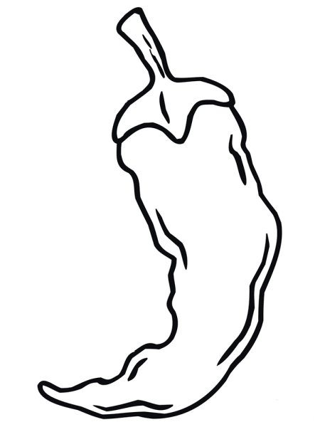 Перец раскраска