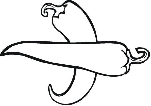 Острый перец раскраска